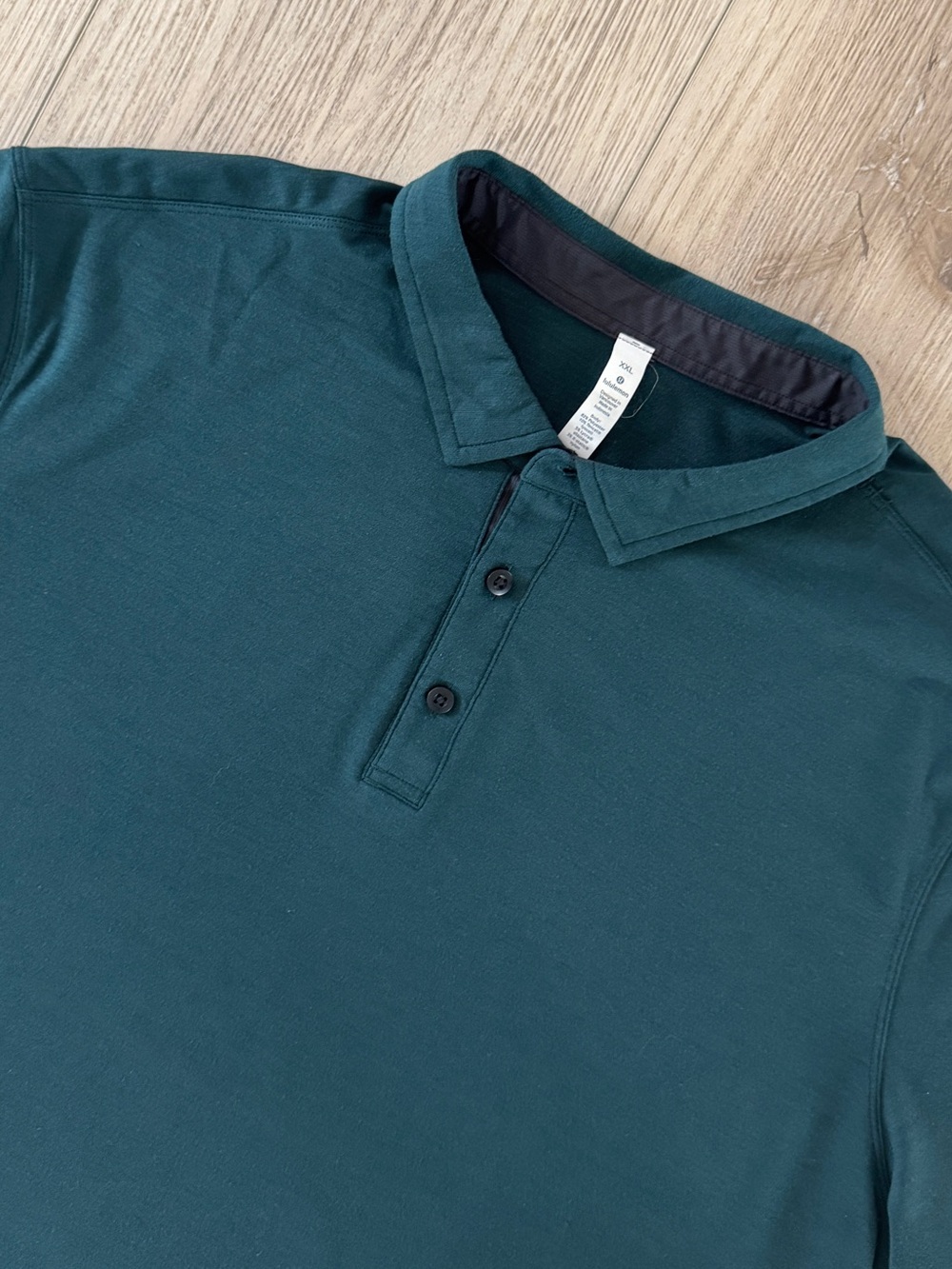 lululemon athletica Men's Deep Teal Polo Shirt